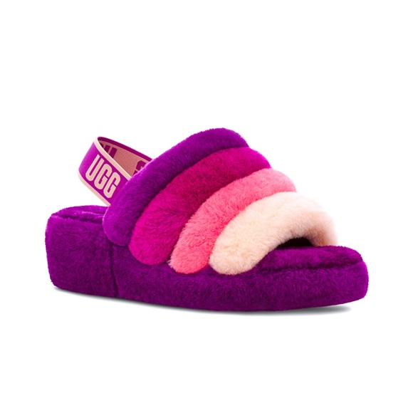 UGG Shoes - UGG Fluff Yeah Pink Purple Berrylicious Multicolor Slippers
